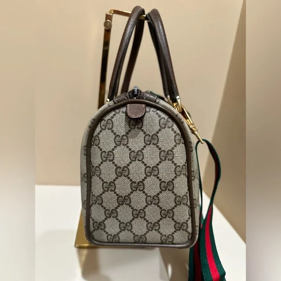 COPY - Authentic GUCCI Monogram GG Web Sherry Line
Supreme Boston Bag - Picture 3 of 15